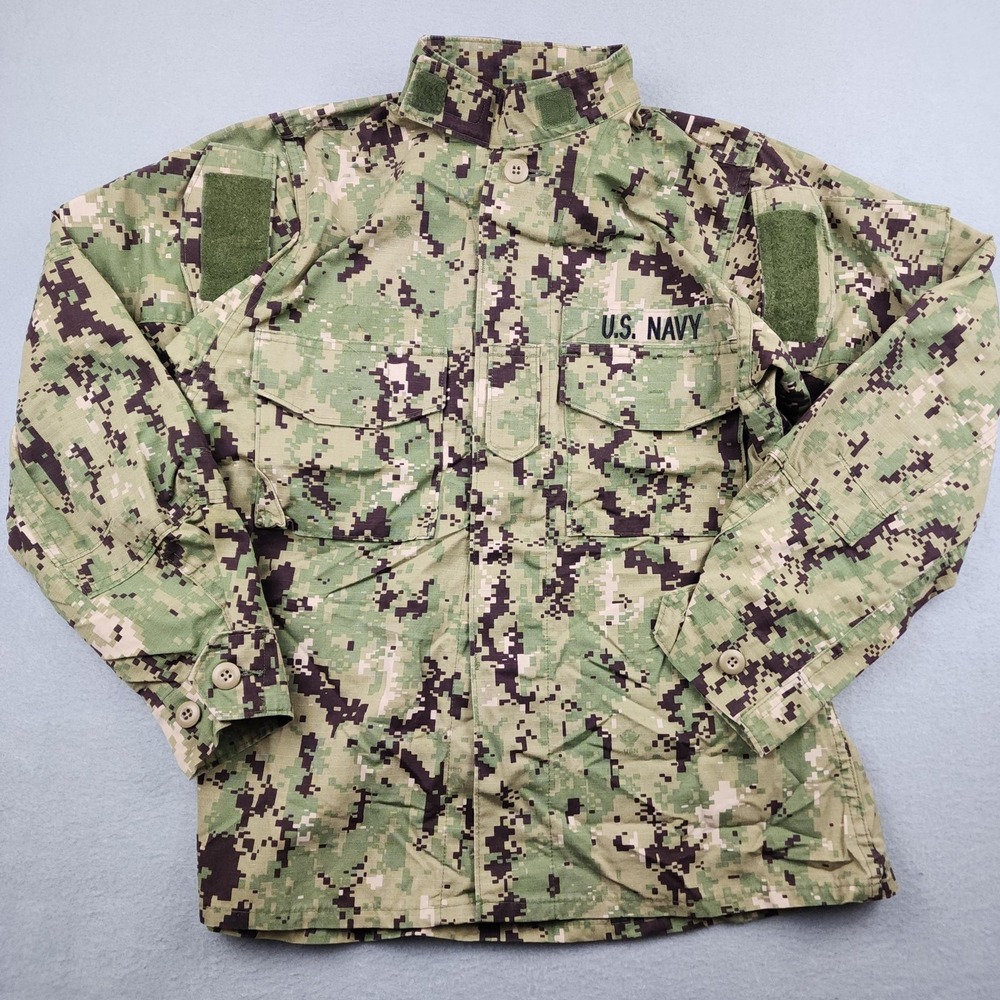 U.S Navy Blouse 32 Short Working Uniform Type III NWU Seals Military Camo Top